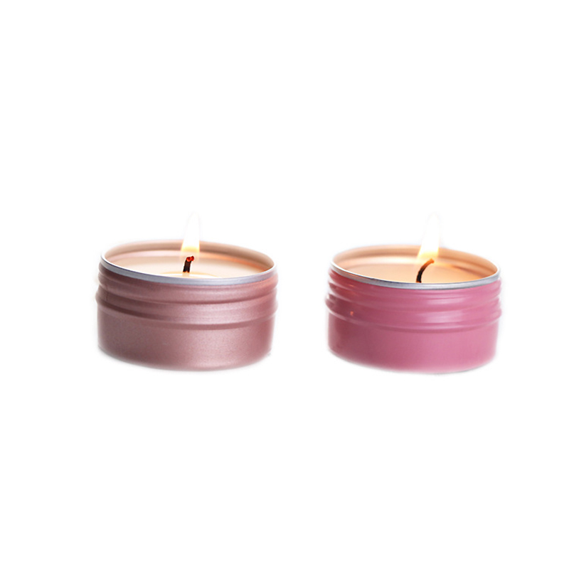 Screw lid tinplate can fragrance essential oil aroma candle romantic soy wax cup gift with hand gift customization wholesale Item Picture