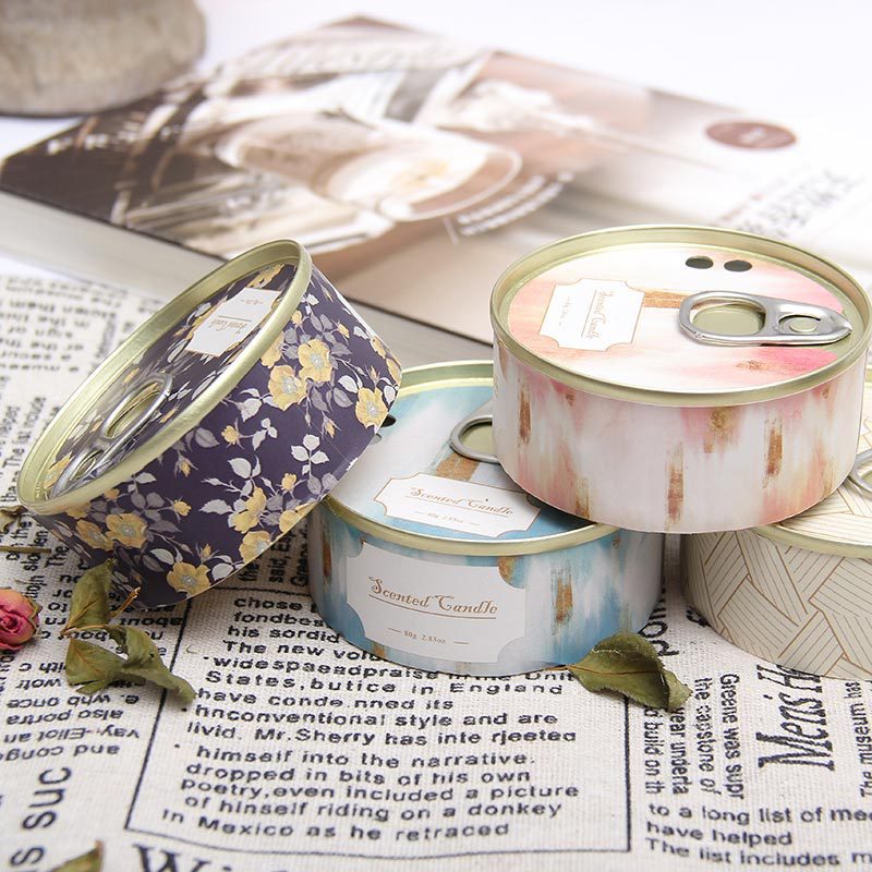 Scented candle wholesale wedding birthday companion gift Portable tinplate can smokeless soybean wax bedroom deodorant adornment Application Scenario
