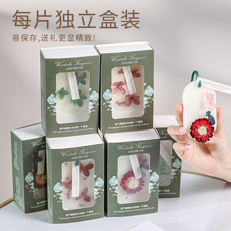 Wardrobe aromatherapy sheet wax sheet household indoor durable solid fragrance bedroom air freshener bedroom closet fragrance wholesale Item Picture