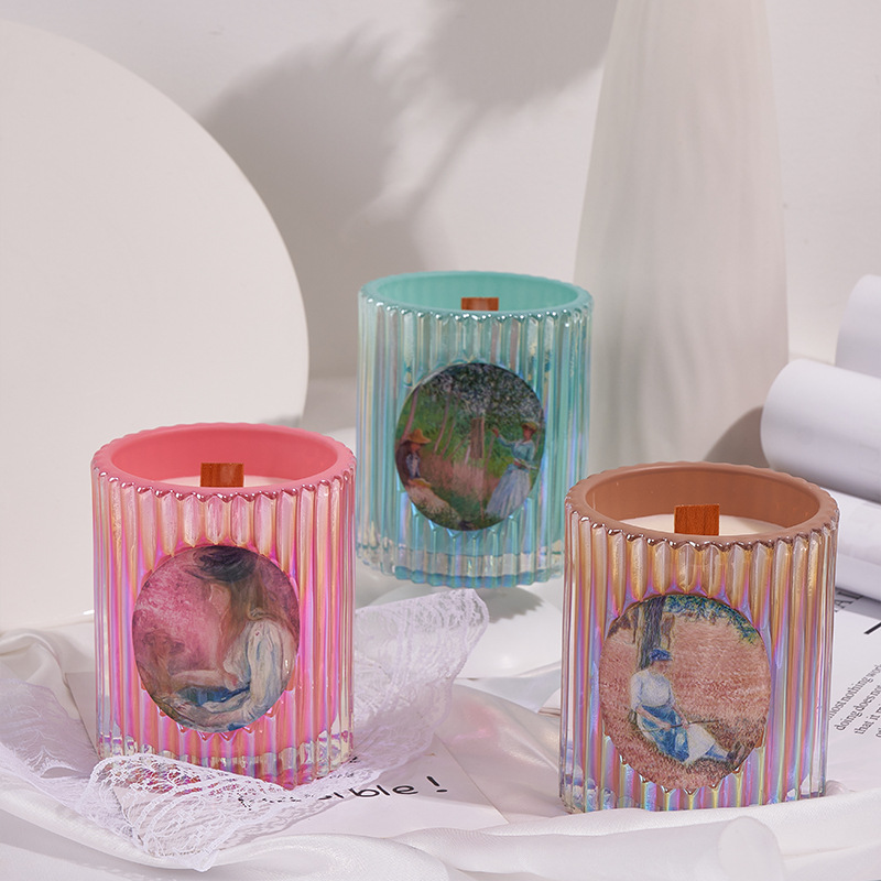 Aromatherapy Candle Wholesale Vintage Roman column cup plant soy wax Bedroom home deodorant scented candle cup decoration Application Scenario