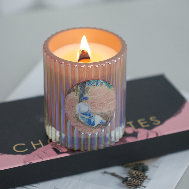 Aromatherapy Candle Wholesale Vintage Roman column cup plant soy wax Bedroom home deodorant scented candle cup decoration full figure