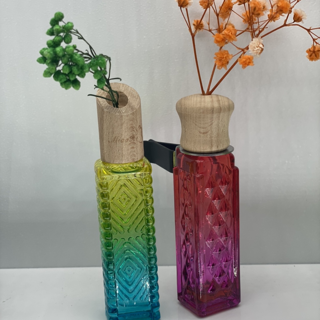 A colorful bottle of car perfume undefined
