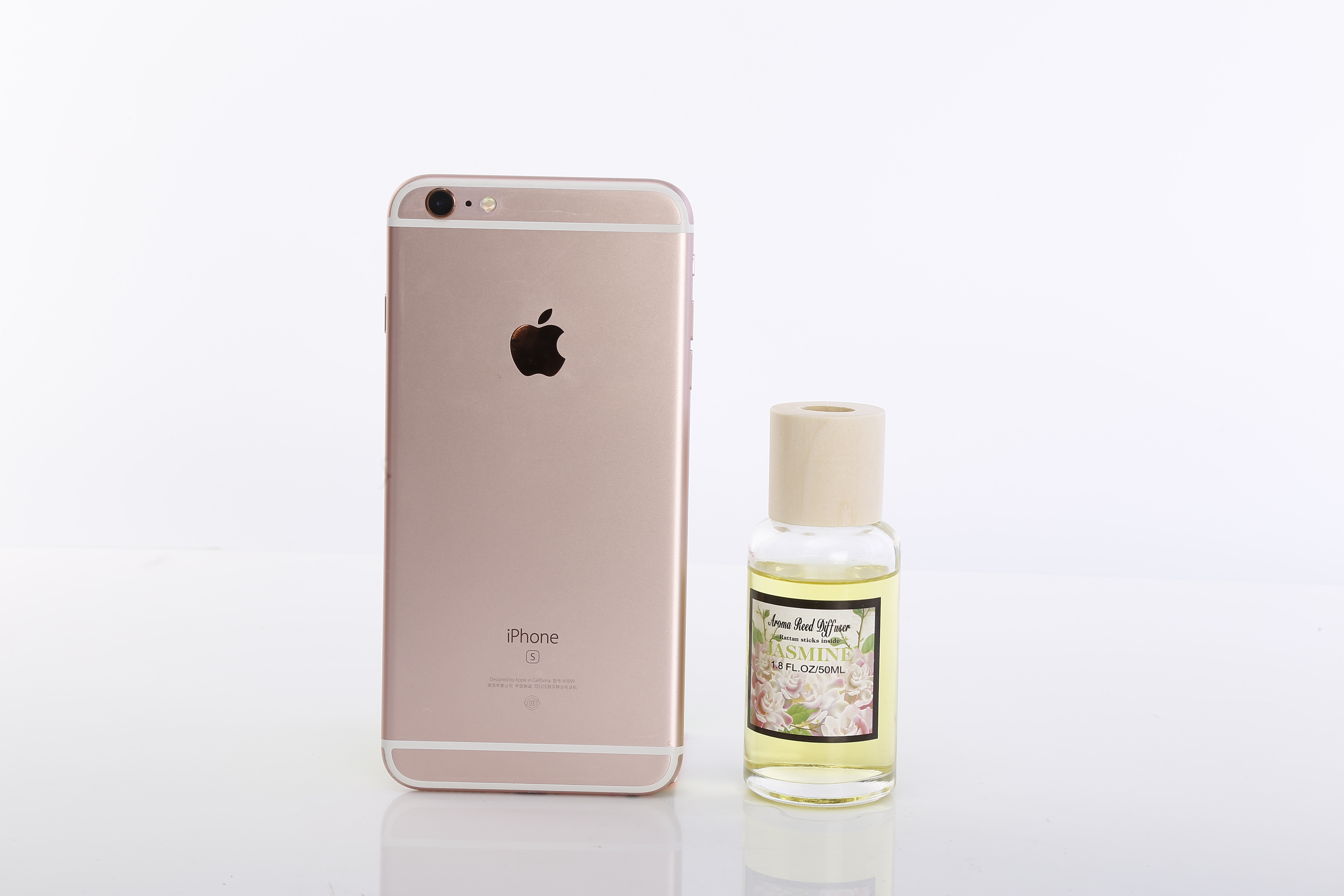 Non-fire aromatherapy Essential oil Set Indoor cane incense 50ML transparent round bottle aromatherapy Specification drawing
