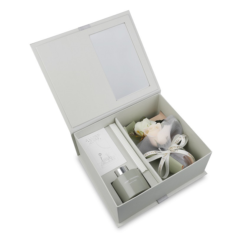 Artificial dried flower gift set Soap flower Gift Valentine's Day gift Birthday fire free Aromatherapy fragrance volatile liquid wholesale Item Picture