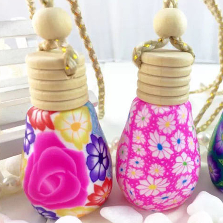 New clay bottle car perfume pendant car aromatherapy Application Scenario