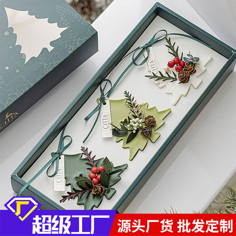 Explosive Christmas tree aromatherapy wax piece set closet shoe cabinet deodorizing manual dried flowers to sample custom wholesale full figure