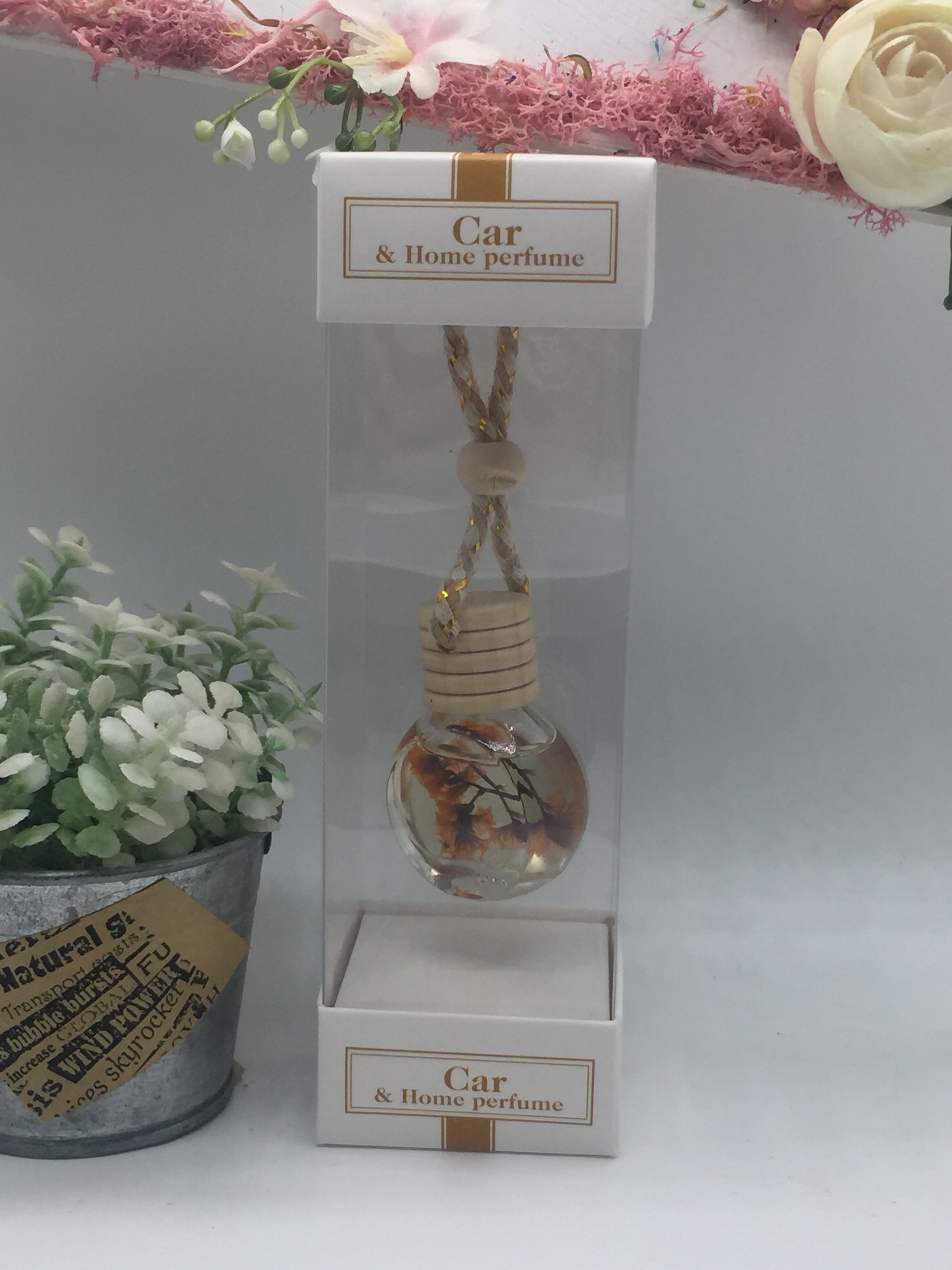 New glass bottle car perfume pendant undefined