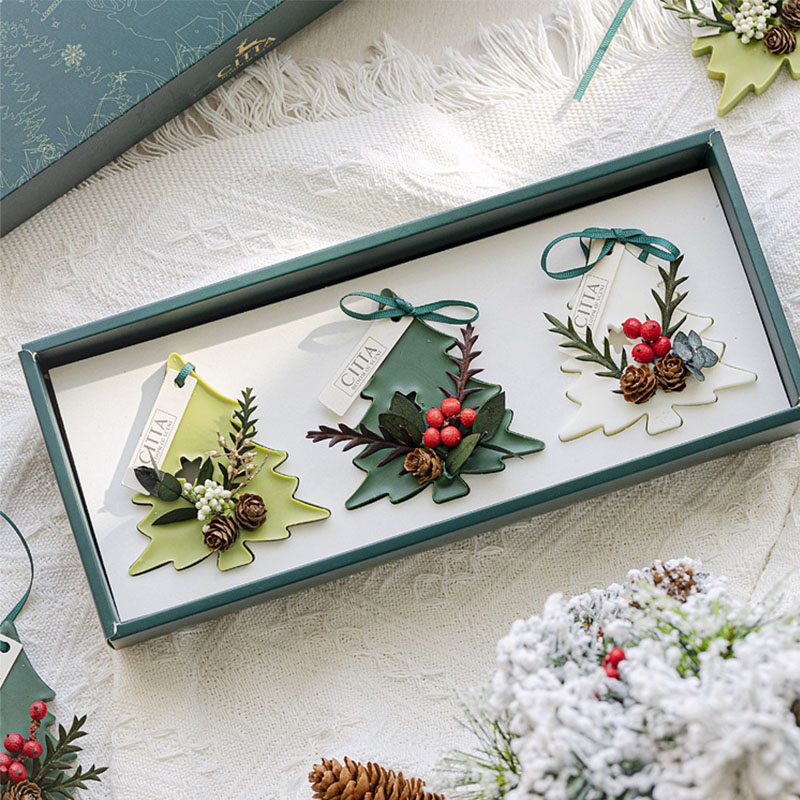 Explosive Christmas tree aromatherapy wax piece set closet shoe cabinet deodorizing manual dried flowers to sample custom wholesale details Picture