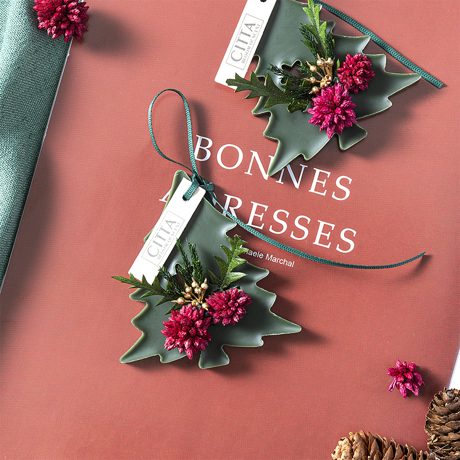 Explosive Christmas tree aromatherapy wax piece set closet shoe cabinet deodorizing manual dried flowers to sample custom wholesale Application Scenario