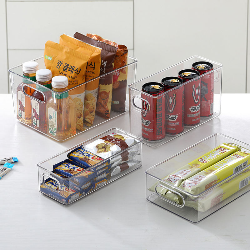 Refrigerator storage box set Transparent PET food grade finishing storage box foreign trade Amazon cross-border exclusive combination Application Scenario