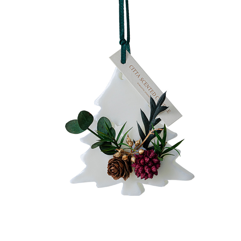 Manufacturers direct sales of dry flower wardrobe handmade aromatherapy wax pieces Valentine's Day gift indoor candle fragrance pendant with hand gift box customization Item Picture