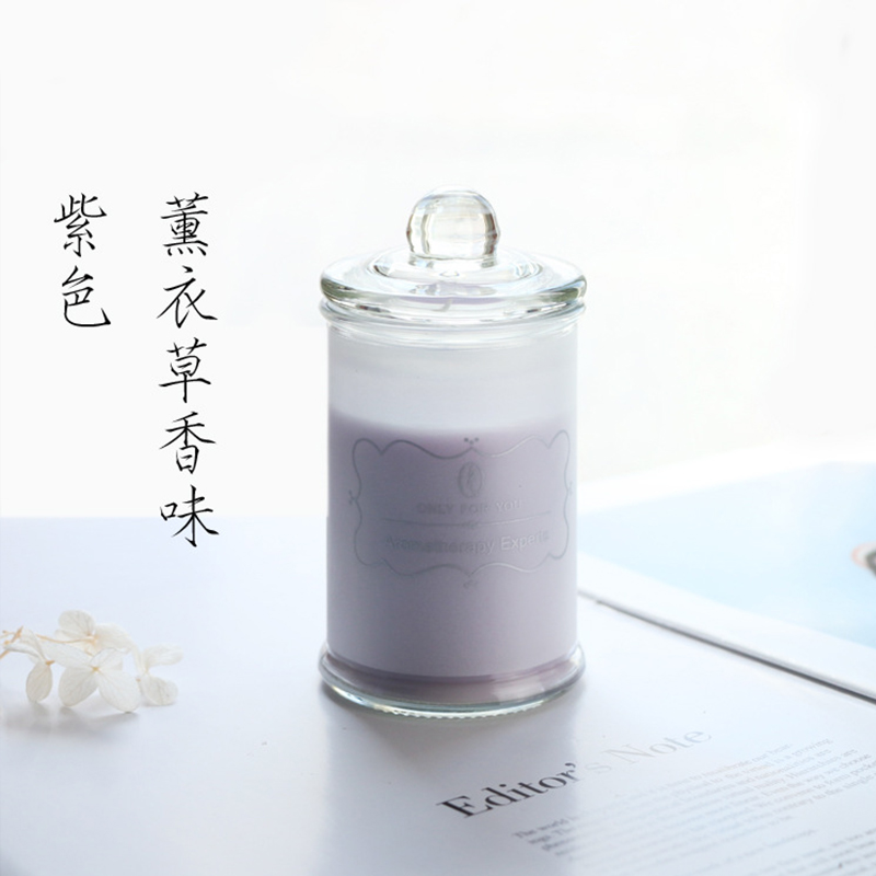 European votive bottle glass scented candle wedding romantic girl birthday Valentine's Day essential oil fragrance candlestick with hand gift Specification drawing