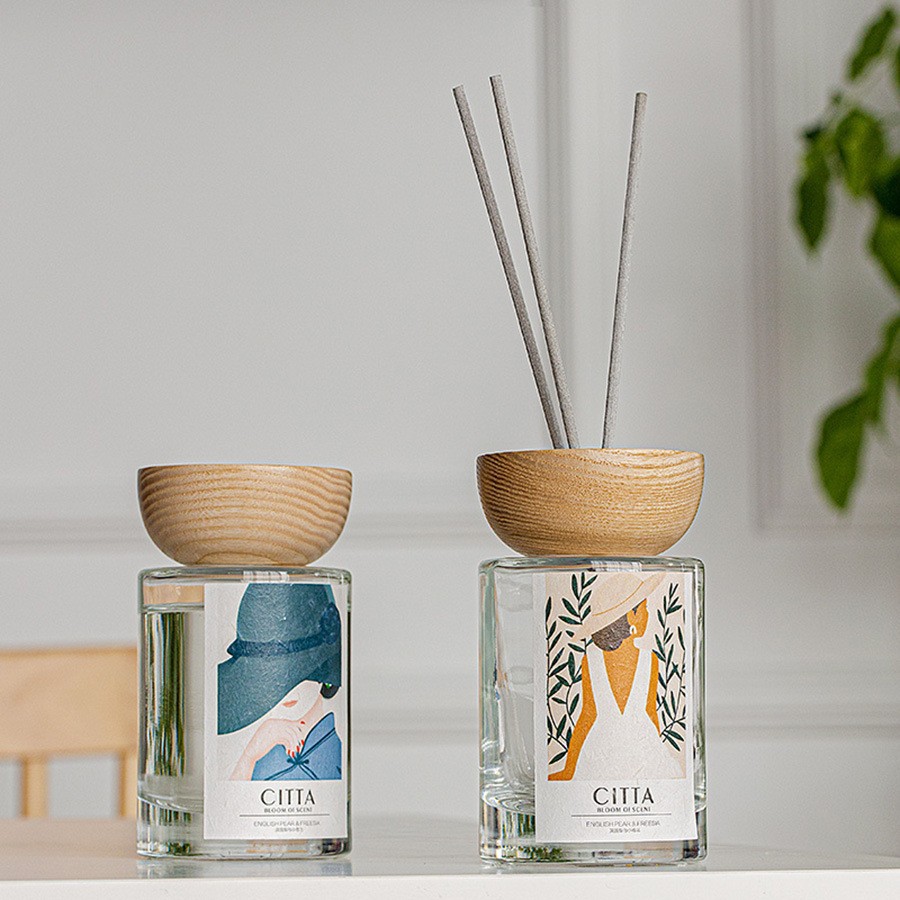 Manufacturers direct wood cover essential oil aromatherapy advanced bedroom fragrance bathroom deodorant hotel fire cane perfume wholesale Application Scenario