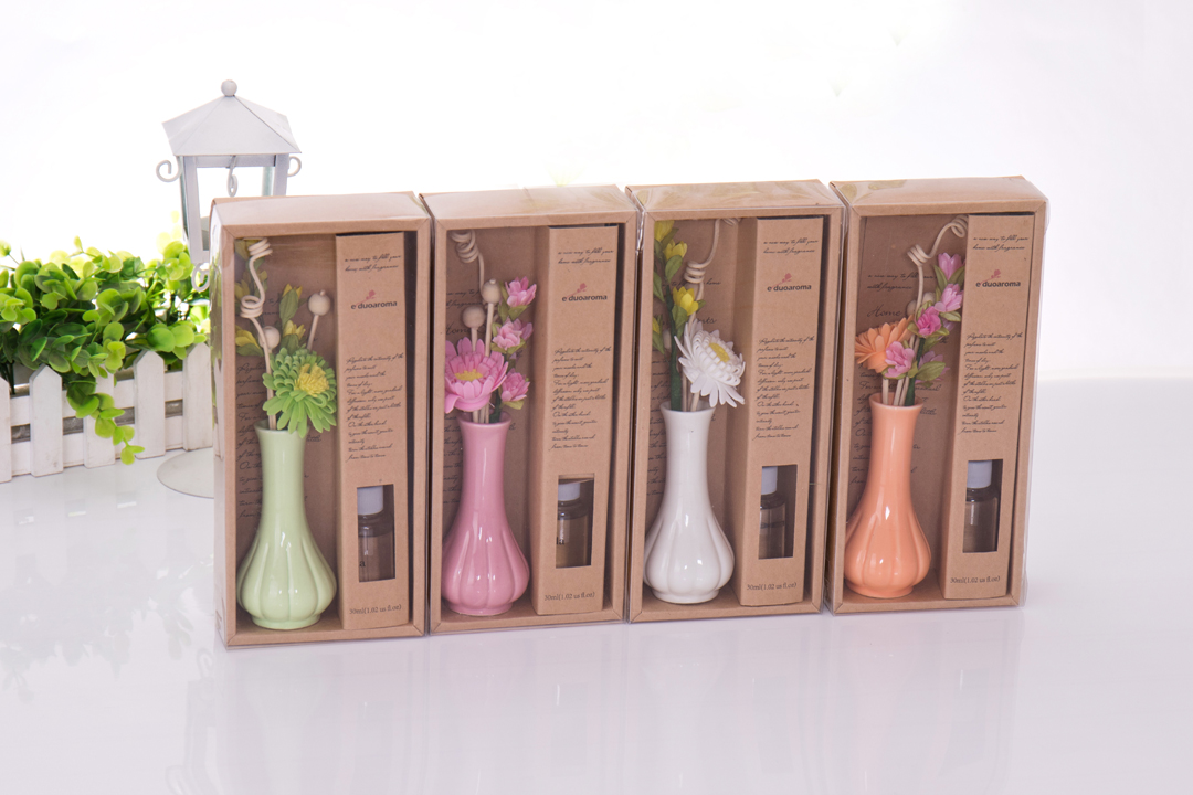 Shengyang technology 16 years of the latest color long flower fairy ceramics no fire dry flower aromatherapy Application Scenario