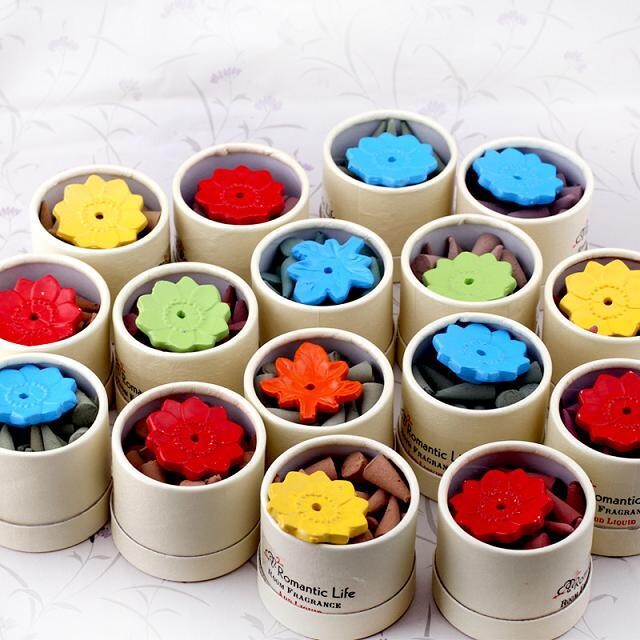 Natural essential oil tower cone aromatherapy Thailand Indoor aromatherapy bedroom toilet Buddha sandalwood flow back Specification drawing