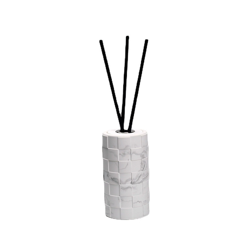 Manufacturers direct sales of circular Mosaic decoration indoor air fresh, odor and fire free aromatherapy fragrance volatile liquid set wholesale Application Scenario