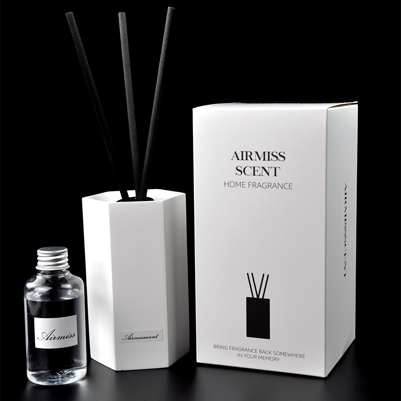 Marble fire free aromatherapy essential oil home bedroom fragrance perfume toilet deodorant aromatherapy bottle adornment set factory direct sales Specification drawing
