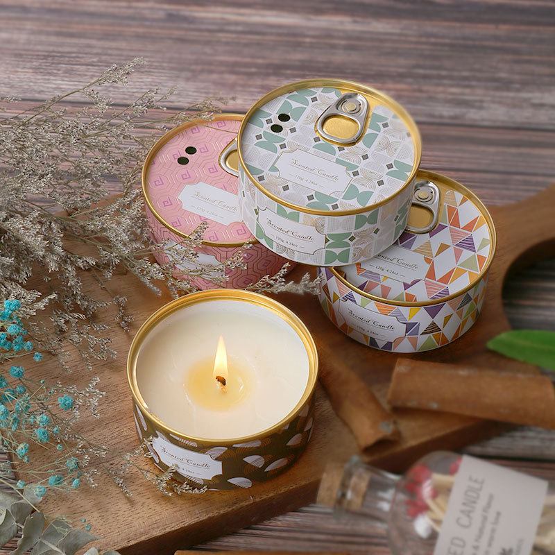 Scented candle Valentine's Day with hand gift handmade creative plant soybean wax deodorizing fragrance box wholesale Application Scenario