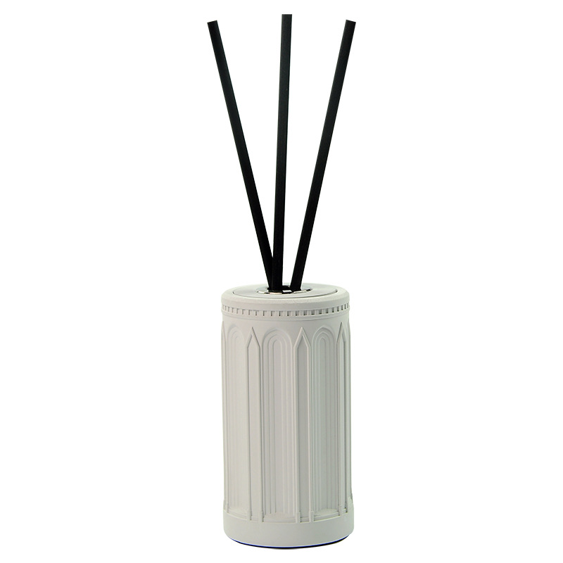 Round Roman construction gypsum tank Fire free Aromatherapy essential oil volatile liquid air freshener deodorizing fragrance wholesale Item Picture
