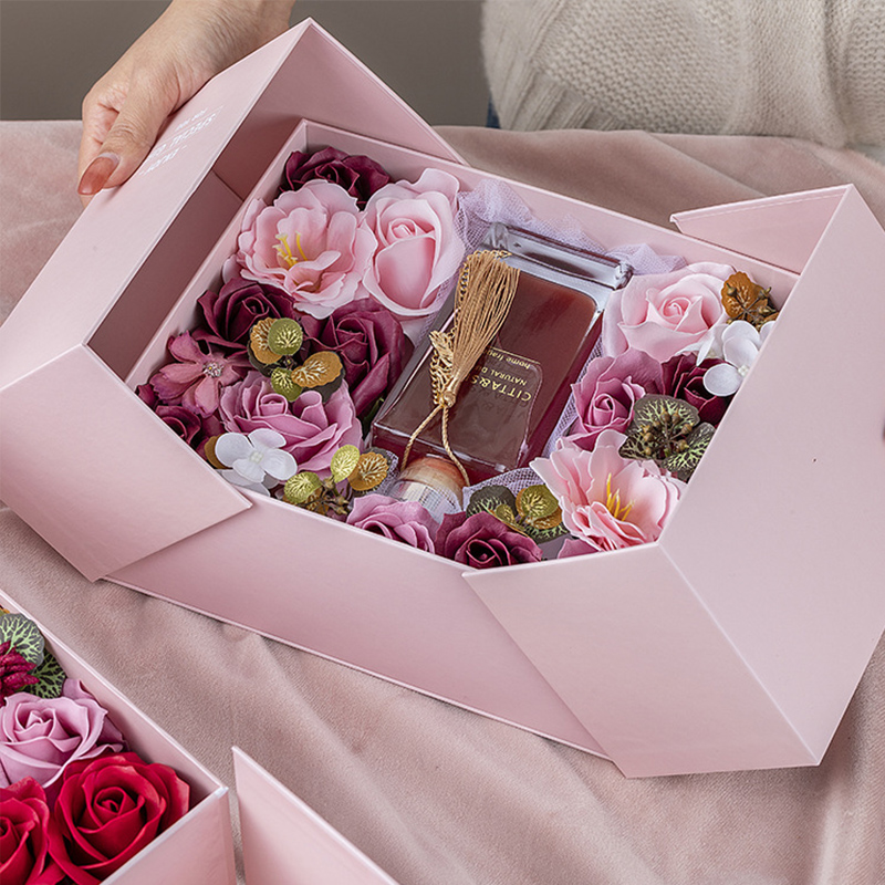 Fireless Aromatherapy Gift box Christmas incense dried flowers Eternal Flower Fragrance Valentine's Day gift wholesale Specification drawing