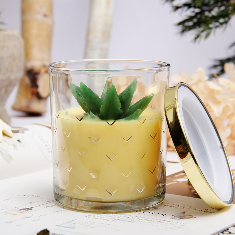 Aromatherapy candle glass Aromatherapy candle Fandi Housewares with hand gift Smokeless soy wax Creative fragrance candle Specification drawing
