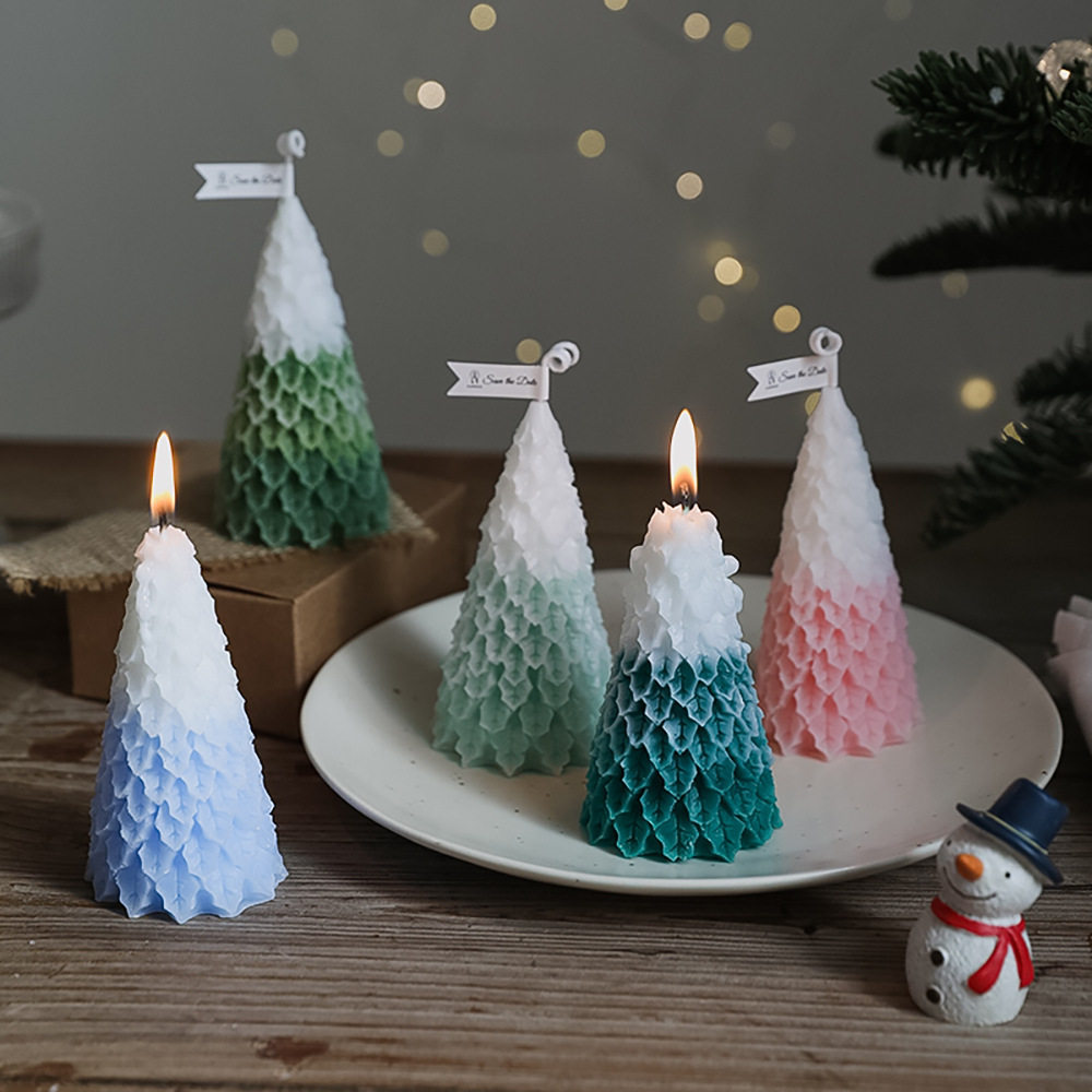 Honeycomb Christmas tree scented candles handmade creative birthday gifts with small gifts Christmas candles deodorizing fragrance set wholesale full figure