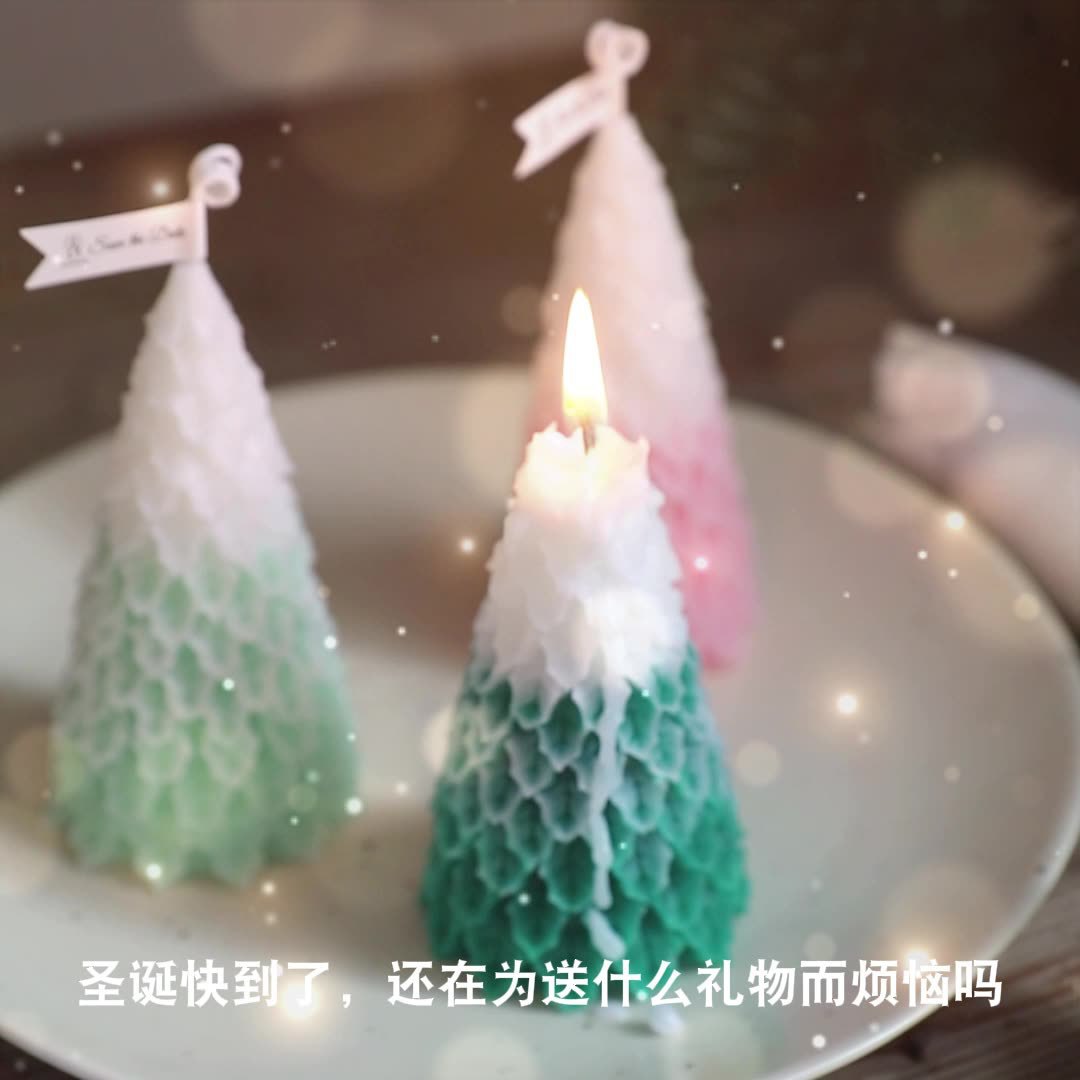 Honeycomb Christmas tree scented candles handmade creative birthday gifts with small gifts Christmas candles deodorizing fragrance set wholesale details Picture