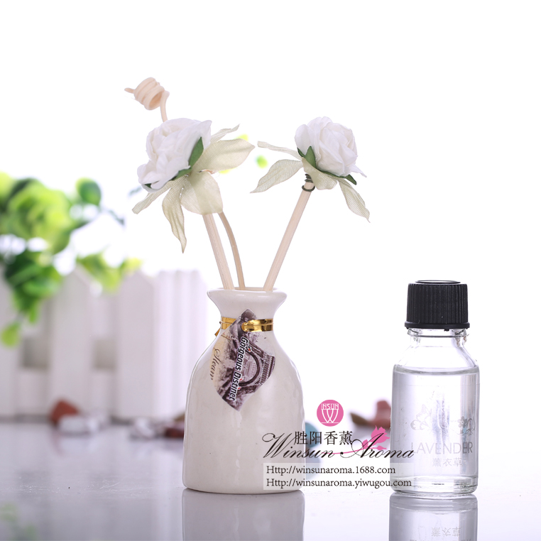 No fire aromatherapy set rattan aromatherapy gift box White ceramic aromatherapy factory direct selling 201 details Picture