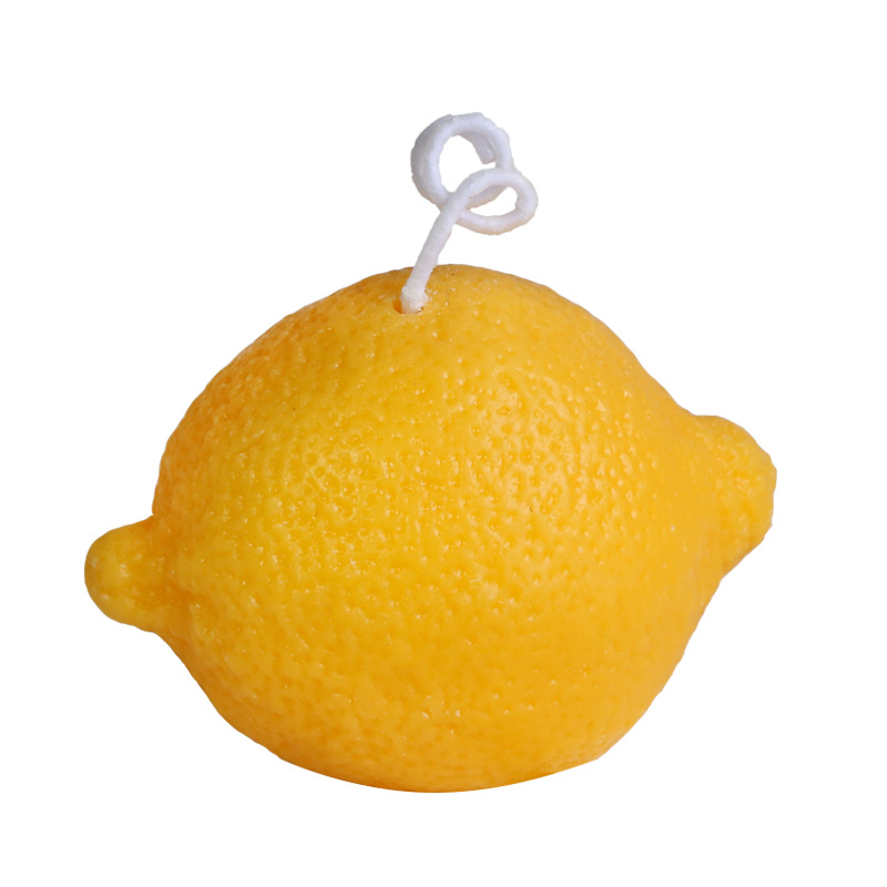 Scented candle Valentine's Day Queen's Day hand gift wedding soy wax scented candle light birthday candle light lemon photo props wholesale Item Picture
