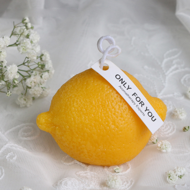 Scented candle Valentine's Day Queen's Day hand gift wedding soy wax scented candle light birthday candle light lemon photo props wholesale Application Scenario