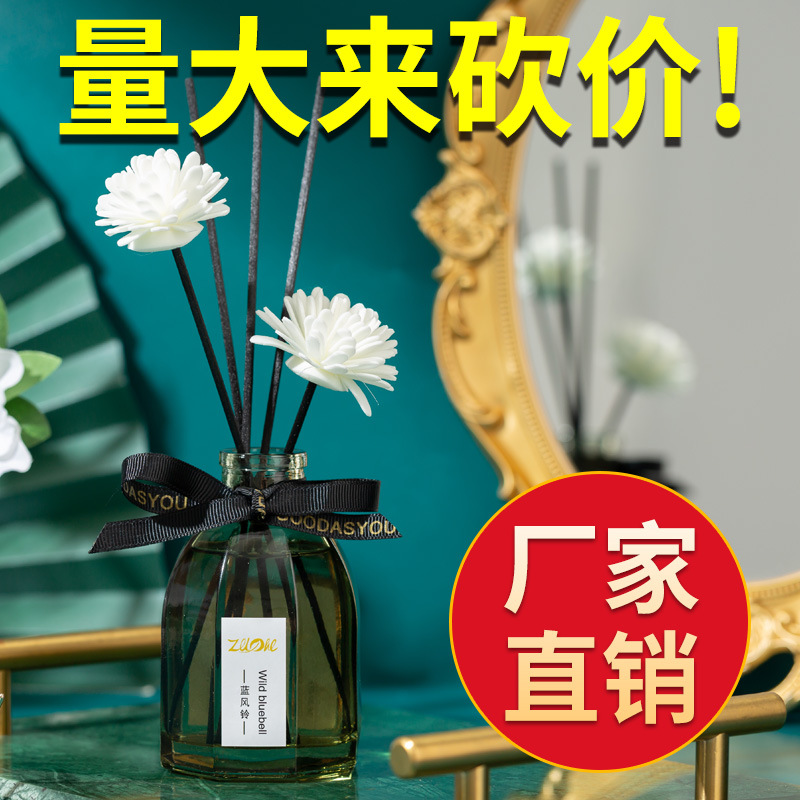 New non-fire aromatherapy black square bottle rattan dried flower Aromatherapy home fragrance fragrance gift wholesale Application Scenario