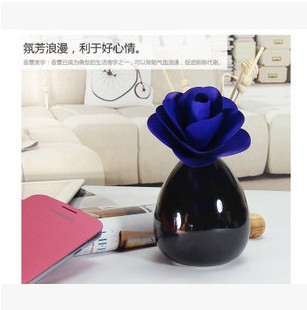 Classic black porcelain bottle shooting props home decoration necessities office hotel supplies aromatherapy Application Scenario