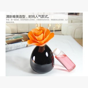 Classic black porcelain bottle shooting props home decoration necessities office hotel supplies aromatherapy Specification drawing