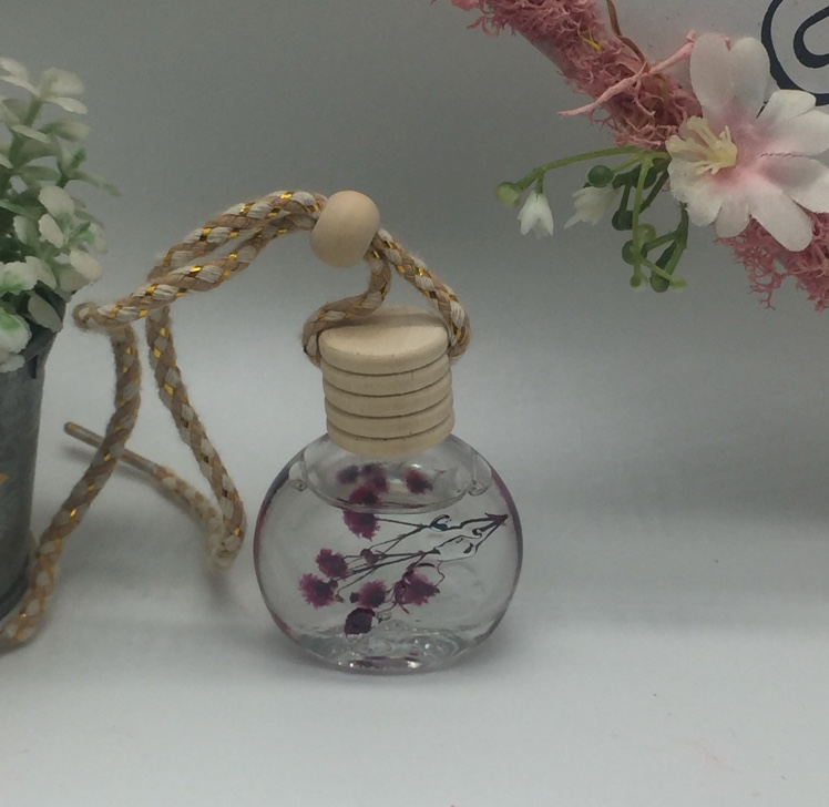 New glass bottle car perfume pendant
