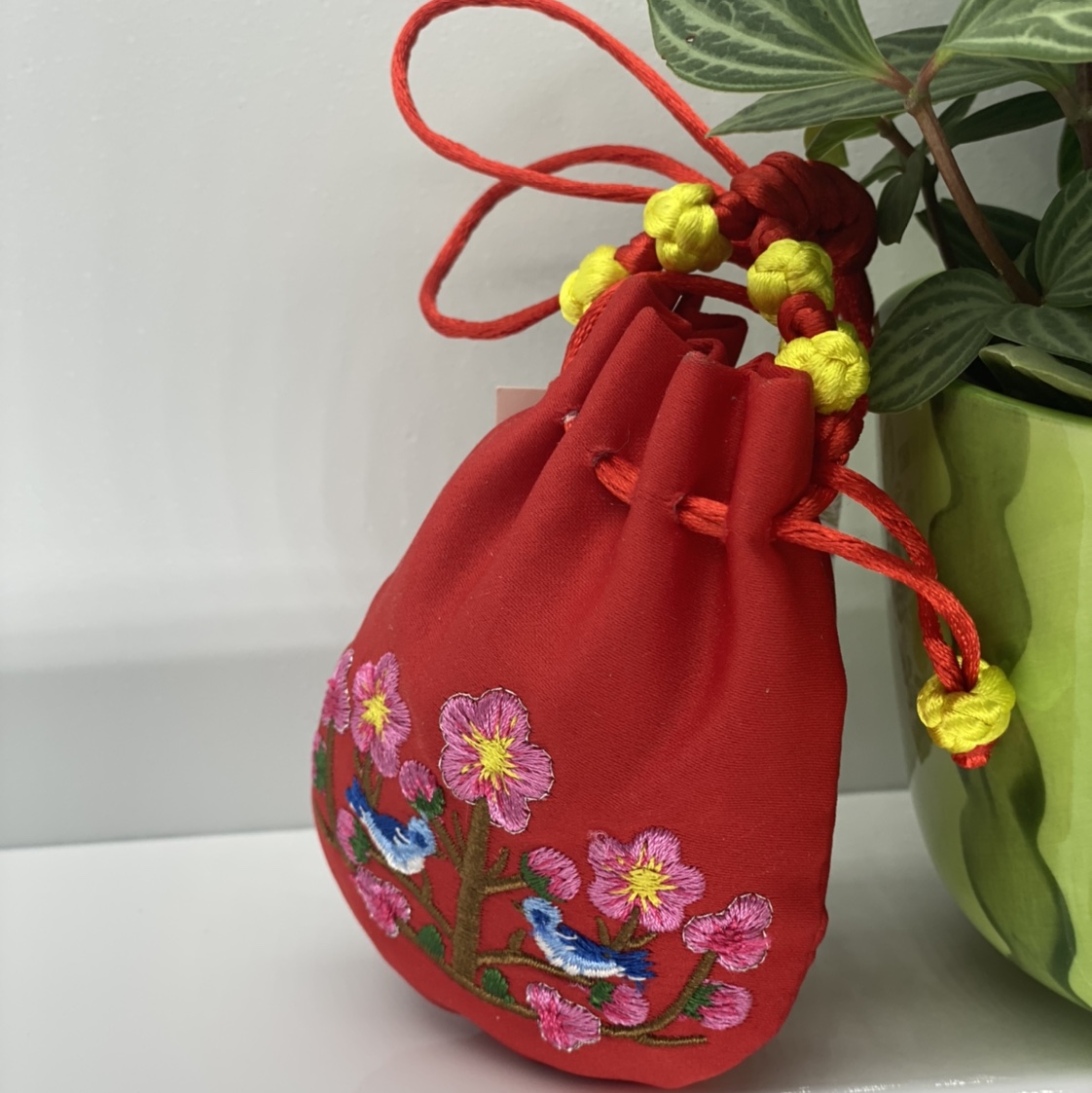 Embroidered blessing sachets