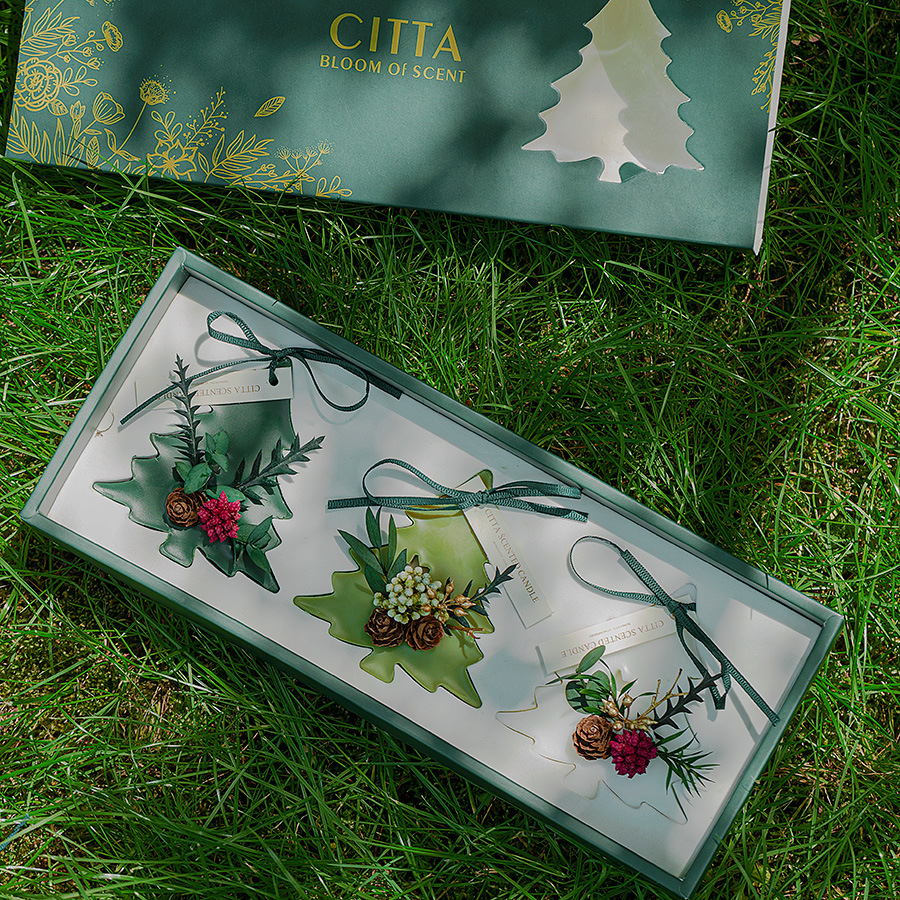 New fragrance aromatherapy wax piece gift box wardrobe solid perfume paste dried flowers accompanied by hand gift wholesale citta fragrance pendant manufacturers direct sales