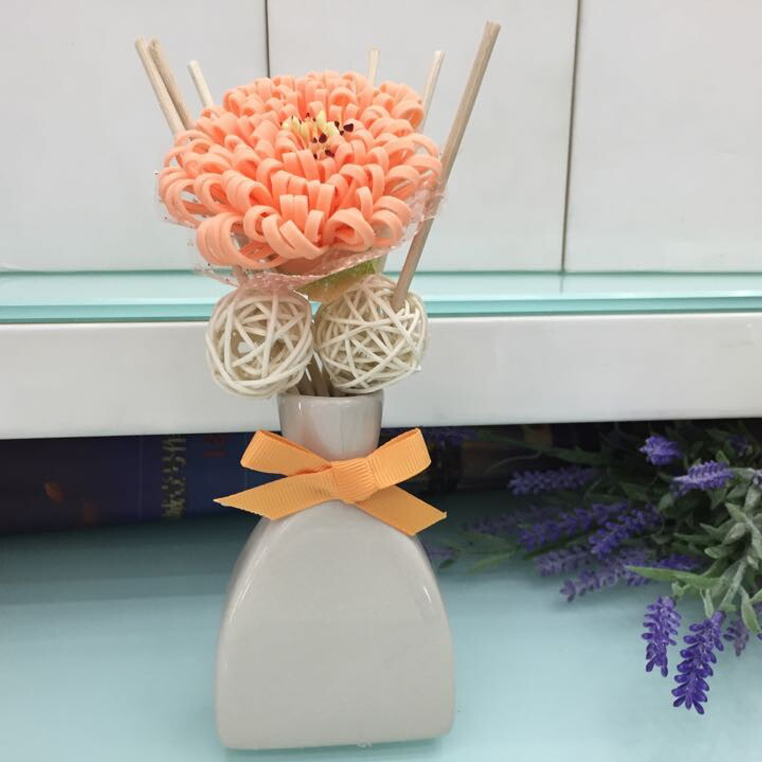 Flat ceramic aromatherapy bottle colorful flower upscale hotel hotel new air freshener T-3-2