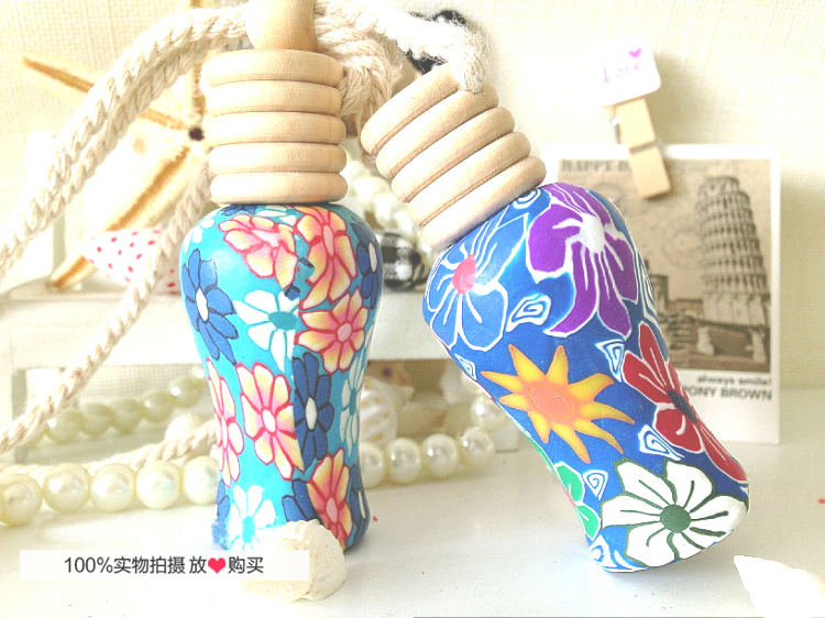 Vase clay bottle car perfume pendant car perfume