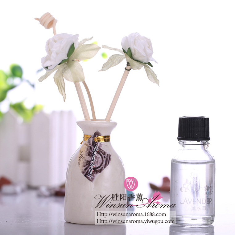 No fire aromatherapy set rattan aromatherapy gift box White ceramic aromatherapy factory direct selling 201