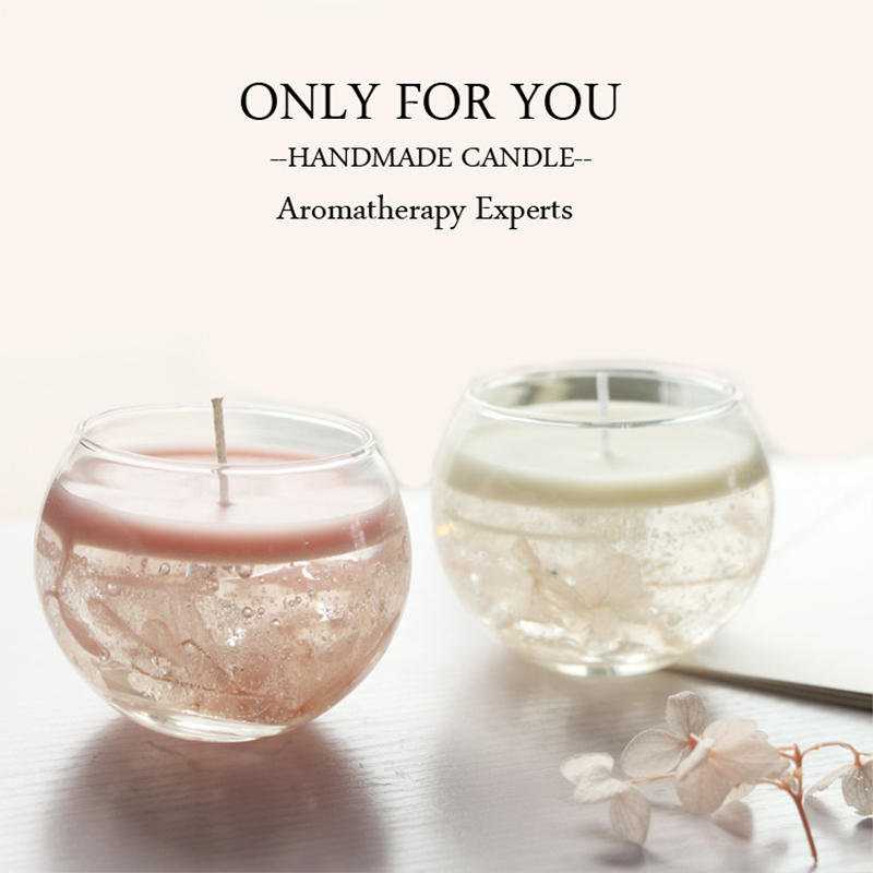 Dried flower Immortal Flower Fragrance scented candle cup birthday gift with hand gift glass soybean candle lamp wholesale