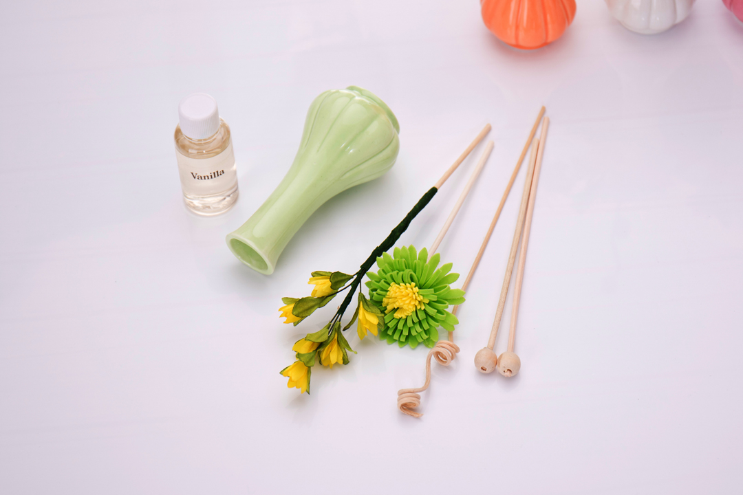 Shengyang technology 16 years of the latest color long flower fairy ceramics no fire dry flower aromatherapy