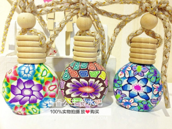 Half bag of soft clay bottle car perfume pendant car perfume 2
