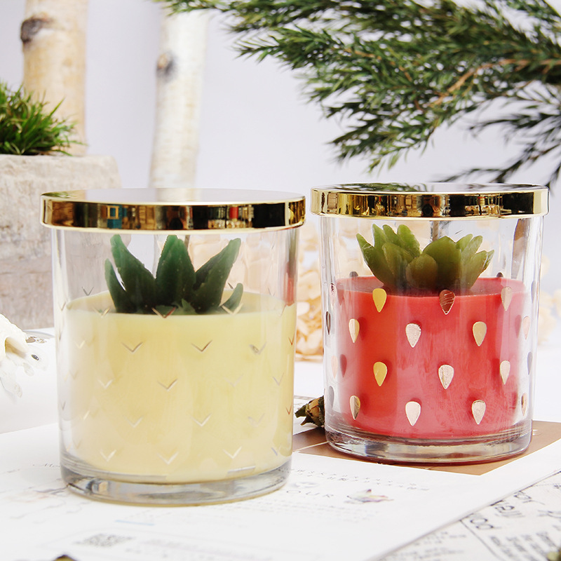 Aromatherapy candle glass Aromatherapy candle Fandi Housewares with hand gift Smokeless soy wax Creative fragrance candle