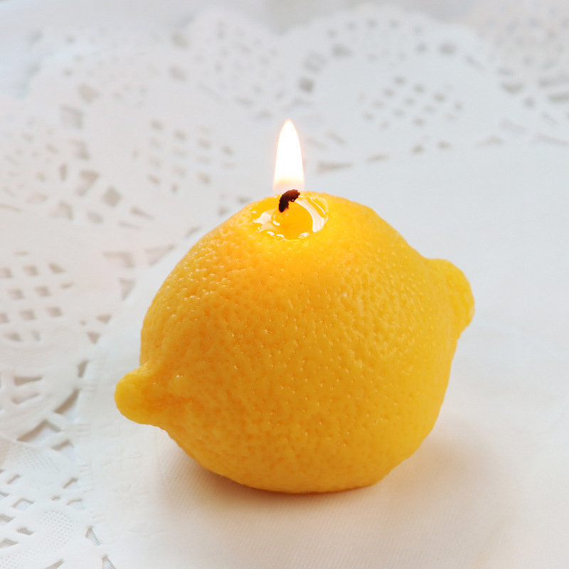 Scented candle Valentine's Day Queen's Day hand gift wedding soy wax scented candle light birthday candle light lemon photo props wholesale