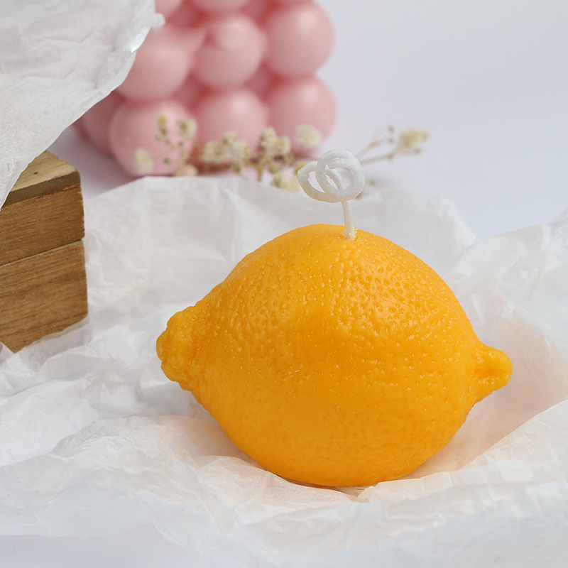 Scented candle Valentine's Day Queen's Day hand gift wedding soy wax scented candle light birthday candle light lemon photo props wholesale